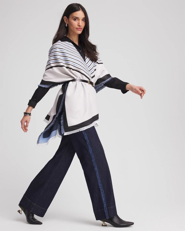 Woven Reversible Ruana - image 3